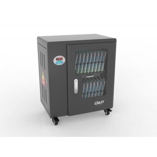 20 USB port black charging cart in Classroom