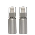 Skin care plastic lotion pump aluminum bottle container
