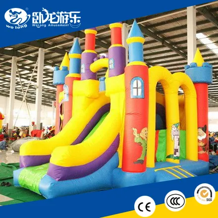 custom inflatable bounce with slide for sale