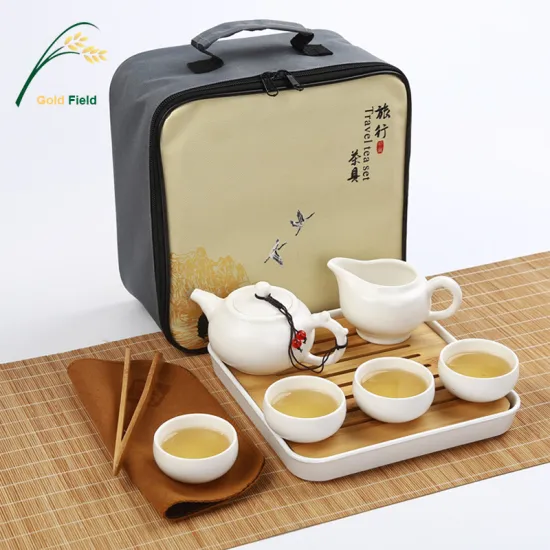 Customized Chinese Travel Tea Set with 4 Teacups
