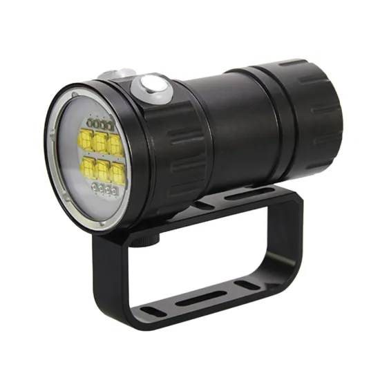 Warsun Outdoor IP68 Waterproof LED Flashlight - 10,000lm, 8,000mAh Battery, Diving Torchlite for 300M Depth