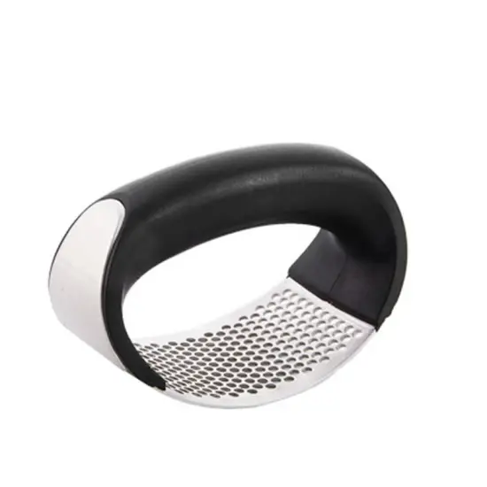 Portable easy to clean Stainless Steel Unique Style Slicing Tool manual Garlic Press for kitchen and camping