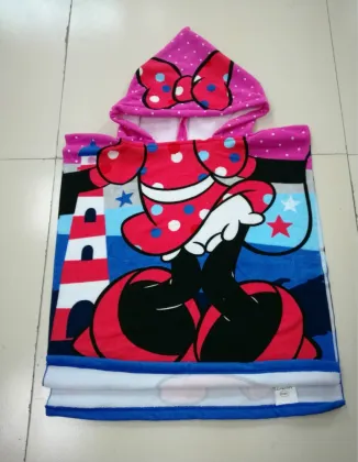 Cute Baby Kids Hooded Microfiber Bath Towels