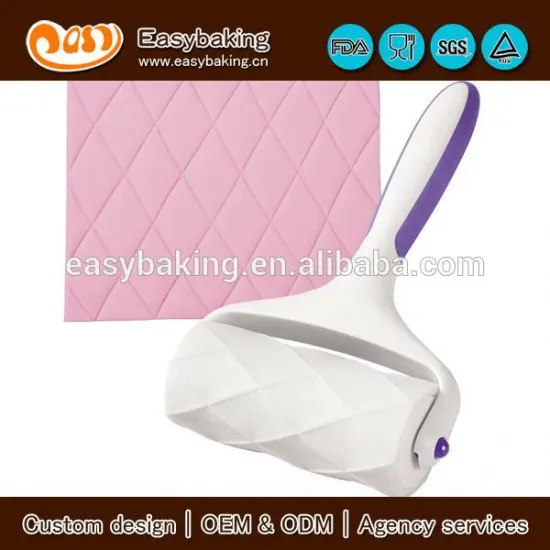Food grade wilton quilt patter fondant roller machine