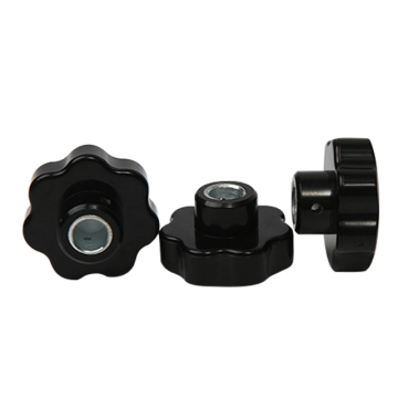 Thumb Nut Clamping Knob - Black Bakelite M6 M8 with Handle Dia 32mm