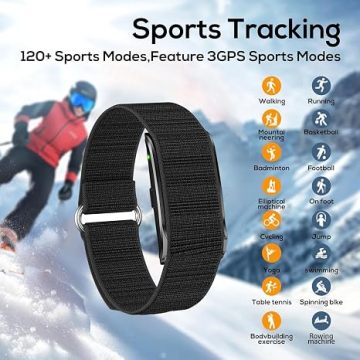 Smart Health Bracelet, Fitness Tracker | Heart Rate & Sleep, 5ATM Waterproof, Multi Sport Modes, Auto Monitor, Free App