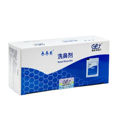 Nasal rinse saline packs to relieve allergic rhinitis