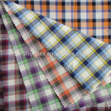 cotton yarn dyed twill check fabric 32sx32s 90x70 /cotton ready goods fabric