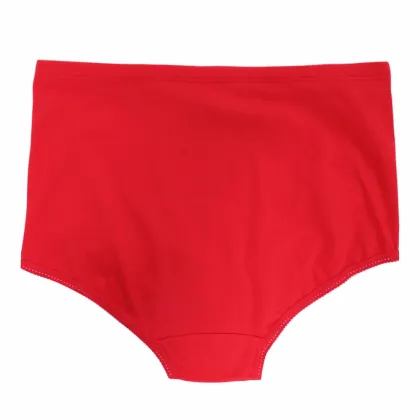 Breathable Cotton High Waist Maternity Panties with Belly Support and Cute Cartoon Pattern
