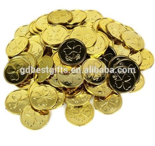 toy gold coins, old copper coins, gold plated coins