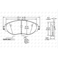 Brake pad of Volkswagen CC D1633