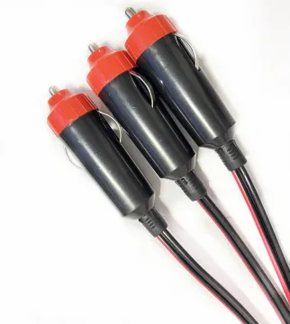 12V Cigarette Lighter Plug - Red with Multiple Specifications