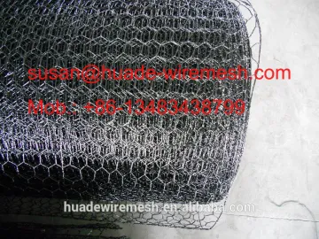 20gauge black vinyl coated poultry Wire netting