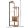 Aesthetic Eco-friendly Safe Wool Cat Tree Tower Modern Scratcher Indoor Cats Climbing Frame Luxury Home Style Durable Structure