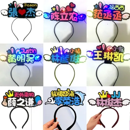 Custom Christmas Concert LED Headband - Party Idol Lighting Up Headband