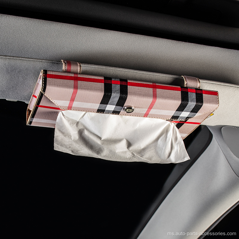 Pemegang tisu kereta kalis air Sun Visor Napkin Case