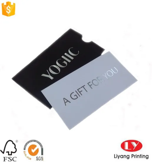 Black Envelope for Gift Card Packaging