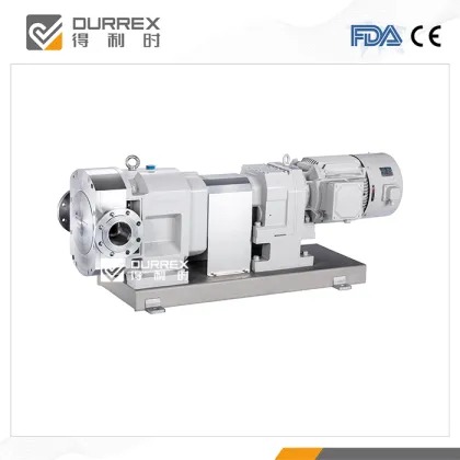 Lobe pumps to transfer food additives