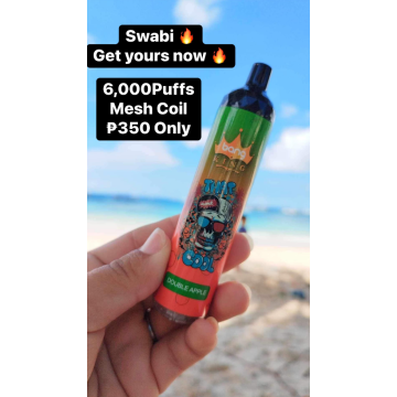 เพลิดเพลินไปกับ Bang King 6000 Puffs ที่ใช้แล้วทิ้ง