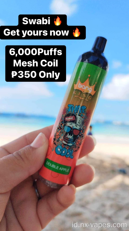 Nikmati Bang King 6000 Puff yang asli sekali pakai