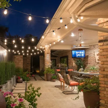 Outdoor LED String Lights for Backyard, Garden, and Porch Parties