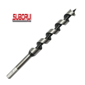 Carbon Steel Wood Auger Drill Bit 200mm Hex Shank for Electric Drill