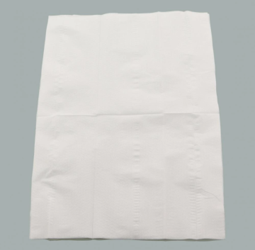 Soft paper napkins made of wood pulp