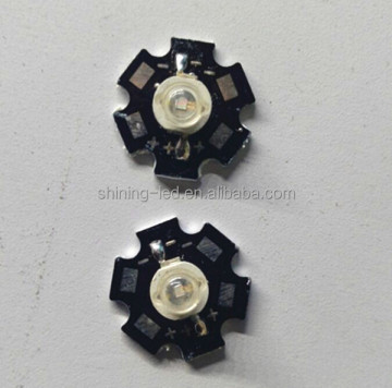 High Power UV LED 1W-3W 390nm-400nm Aluminum Star PCB Heat Sink