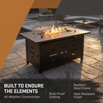 Compact Stove Table with Built-in Cooking Surface