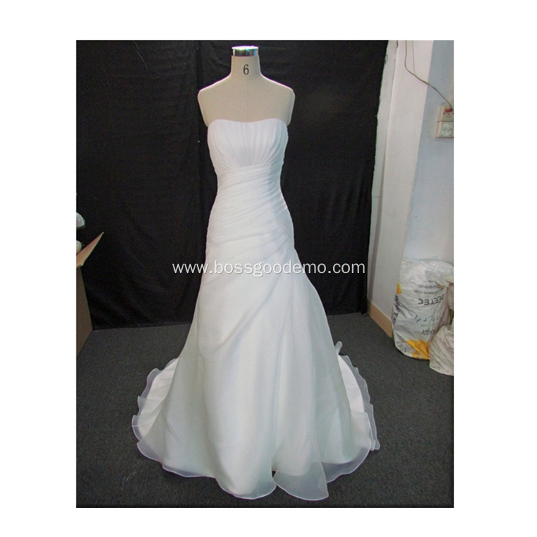 Newly Customize Pure white/ivory Church Tulle Lace off shoulder mermaid wedding dress bridal gown