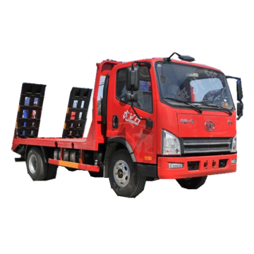 FAW 140hp Tow Wrecker Truck 4x2 รถบรรทุกที่ติดตั้งรถกู้คืน 5 ตันหนึ่งพ่วงสองคันกู้ภัยถนนสายการบิน