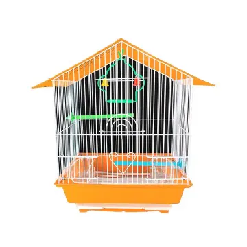 Mangkuk pengumpan yang jelas dan burung dawai dengan dulang yang boleh ditanggalkan untuk burung peliharaan