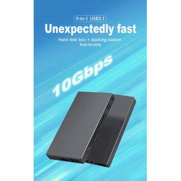 9 в 1 док -станції USB3.1 GEN2 10 Гбіт / с