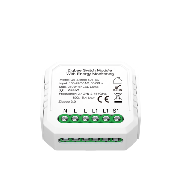 Interrupteur d'éclairage intelligent Zigbee 3.0 Tuya avec surveillance de la consommation électrique pour la domotique intelligente