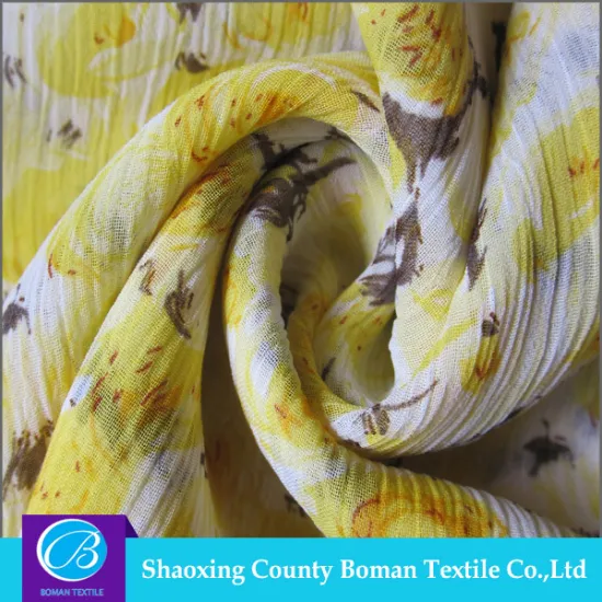 Fabric supplier Top-end Dress Woven chiffon fabric flower