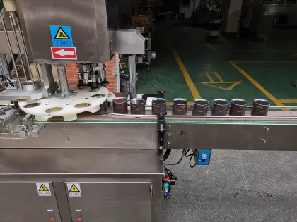 Automatic Snacks Sundry Fruits Cans Sealing Machine
