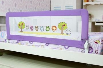 Adjustable Fashion Baby Bed Rails With Woven Net , Iron Bed Rail