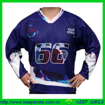 Custom Made Sublimation Printing Ice Hockey Jersey
