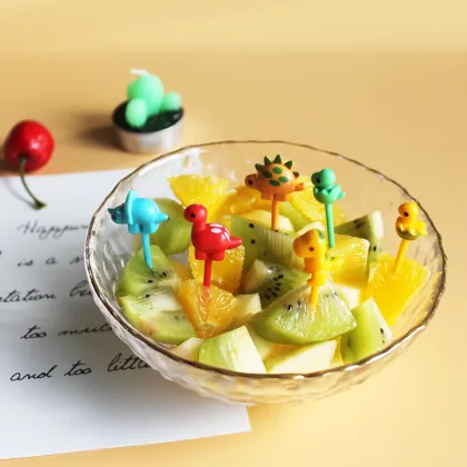 Hesheng Customized Hot Sales Fun Mini Picks for Kids - Fruit Forks & Toothpicks