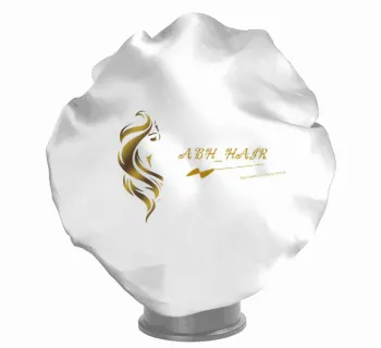 Low MOQ  women hair accessories satin silk bonnet with custom logo