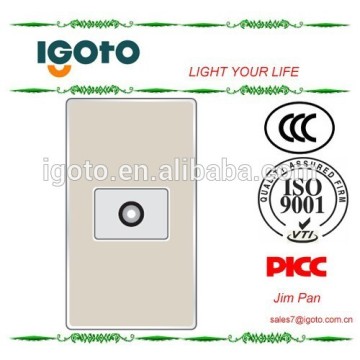 America style 1gang america SAT satellite TV socket alluminum frame
