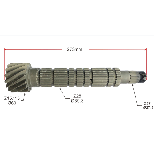 Manual Gearbox Synchronizer Shaft for Fiat OEM JJ 020 16 14 25 6