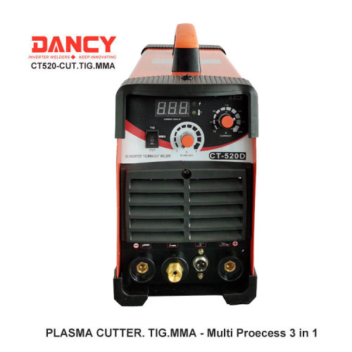 Multi process 3 in 1 soldadores tig cut mma welding machine dual voltage CT520 220V 110V dc mma tig plasma cutter welder