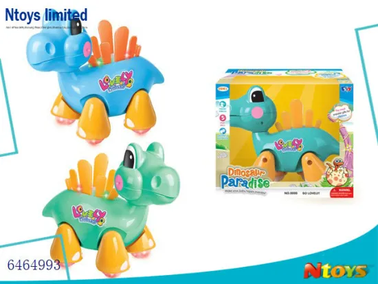 6464993 BABY TOY BO ELECTRIC ANIMAL DINOSAUR W/LIGHT/MUSIC.W/O 3*AA BATTERIES