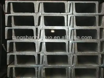 u shape channel beam steel sizes