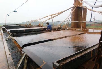 Gold mining shaking table separator machine