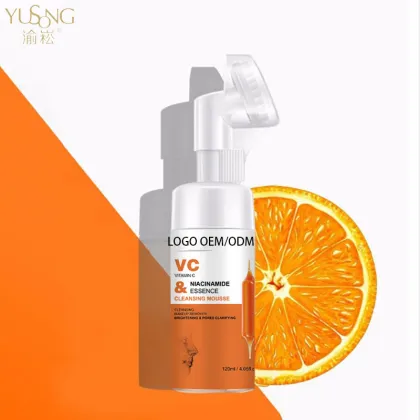 Vitamin C Facial Cleanser Brush Head - Deep Cleaning Blackhead Removal Mild Facial Cleanser