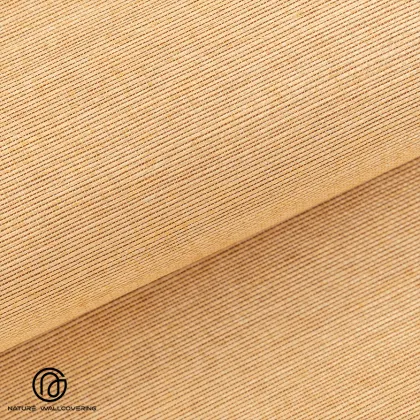 Earthy Aesthetic Sisal Wallpaper in Warm Brown