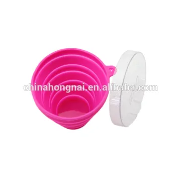 hot sales folding cup, easy carry silicone cup