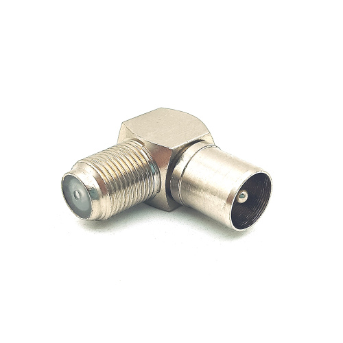 TV Coaxial Plug to F Female Connector Adaptor